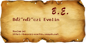 Bánóczi Evelin névjegykártya