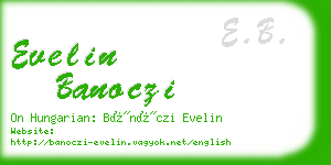 evelin banoczi business card